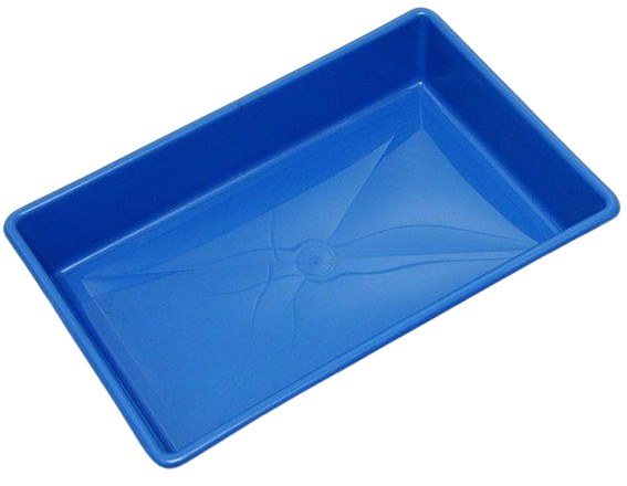 BANDEJA SIMPLES PARA GATO FOUR PLASTIC - AZUL