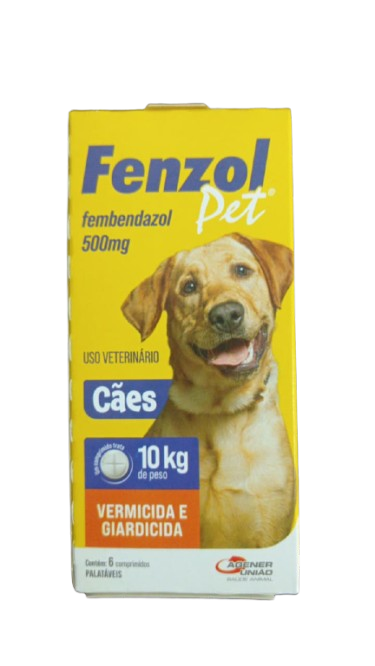 FENZOL PET 500MG 10KG COM 6 COMPRIMIDOS