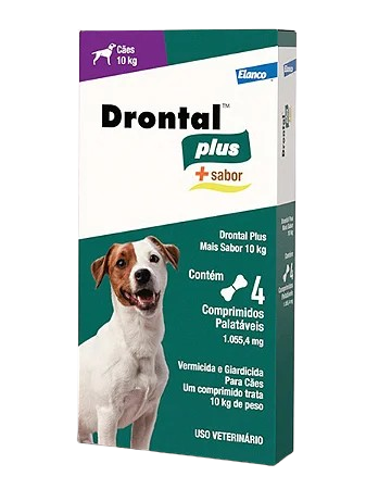 DRONTAL PLUS SABOR CARNE CX 4 COMP 10kg