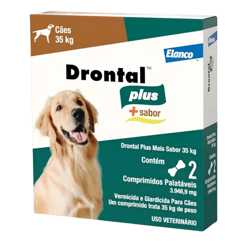 DRONTAL PLUS 35KG CX 2 COMPRIMIDOS