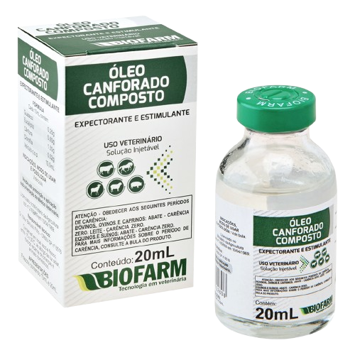 OLEO CANFORADO INJETAVEL BIOFARM 20 ML