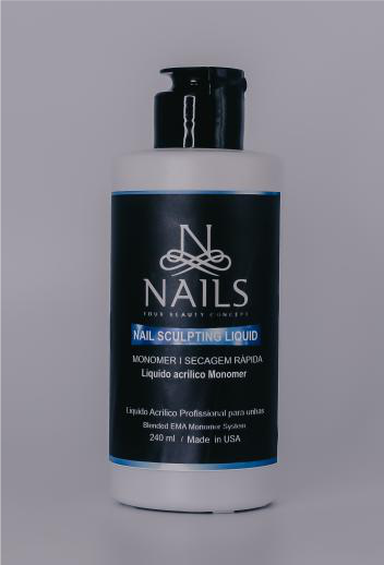 LIQUIDO ACRILICO RÁPIDO 240 ML- MONOMER NAILS PROFISSIONAL