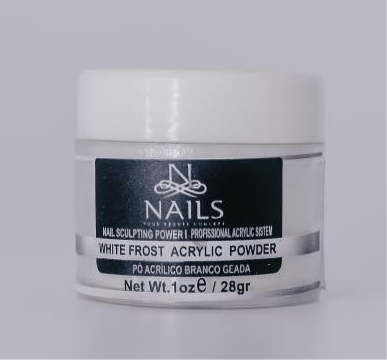 PO ACRILICO WHITE FROST 28g NAILS PROFISSIONAL