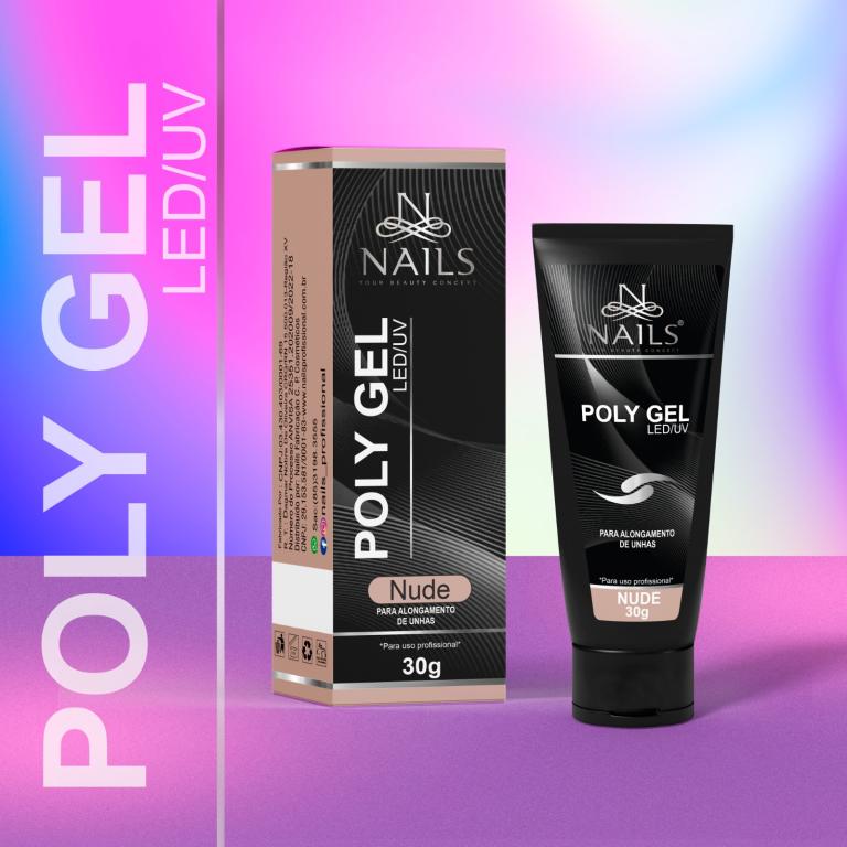 POLY GEL NAILS PROFISSIONAL NUDE 30G