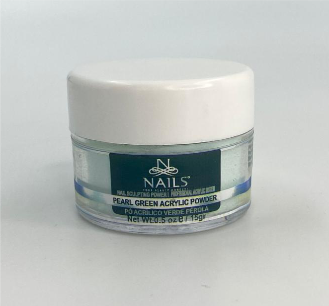 PO ACRILICO PEARL GREEN COLEÇÃO DIVAS  15g NAILS PROFISSIONAL