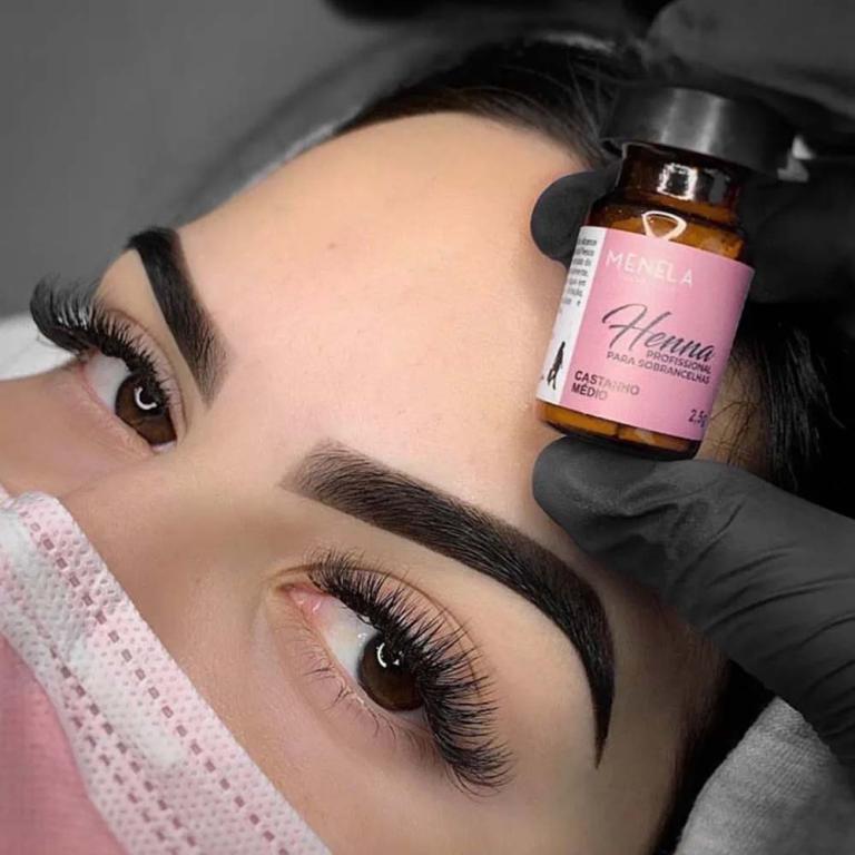HENNA PARA SOBRANCELHAS MENELA 2,5 G - CASTANHO MEDIO