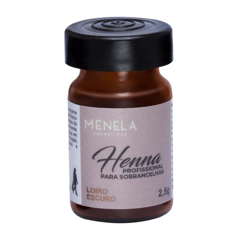 HENNA PARA SOBRANCELHAS MENELA 2,5 G - LOIRO ESCURO