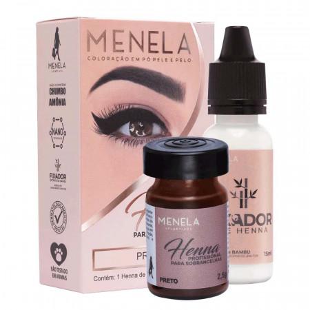 HENNA PARA SOBRANCELHAS MENELA 2,5 G - PRETO