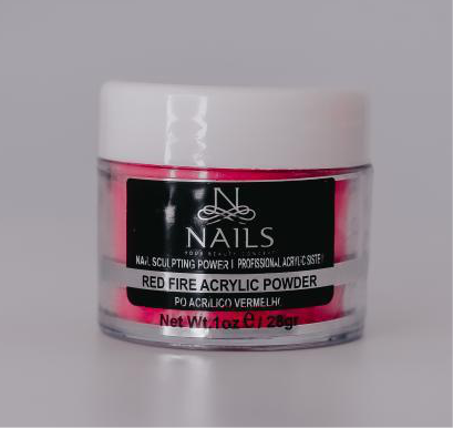 PO ACRILICO RED FIRE 15g NAILS PROFISSIONAL