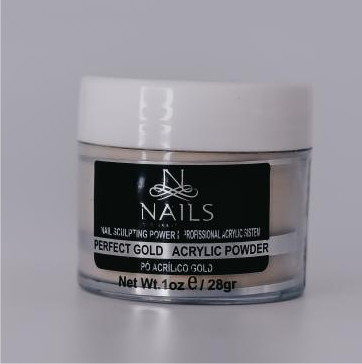 PO ACRILICO PERFECT GOLD 15g NAILS PROFISSIONAL