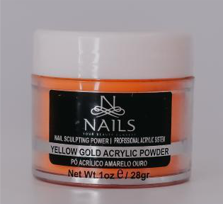 PO ACRILICO YELLOW GOLD 15g NAILS PROFISSIONAL