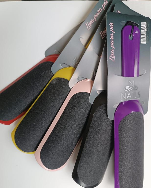 LIXA PLÁSTICA CÔNCAVA PARA OS PÉS NAILS PROFISSIONAL GR 120/120