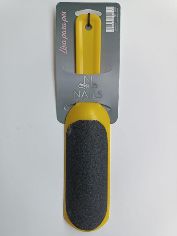 LIXA PLÁSTICA CÔNCAVA  PARA OS PÉS NAILS PROFISSIONAL GR 80/80
