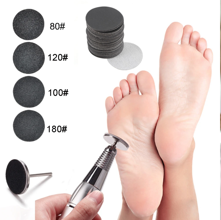 REFIL DE LIXA PARA APARELHO PEDICURO -25MM-  80GR 12UND