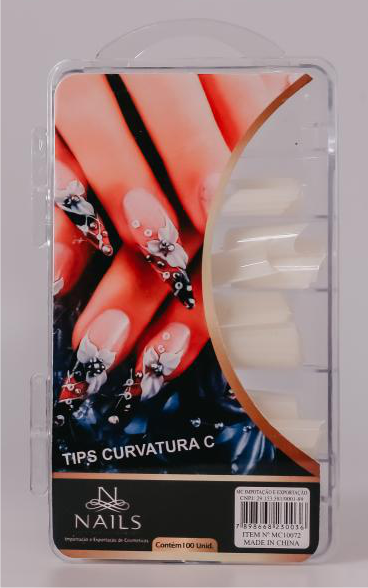 TIPS CURVATURA C CX100 NAILS PROFISSIONAL