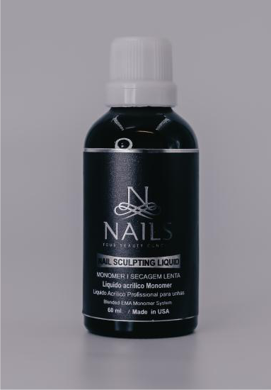 LIQUIDO ACRILICO LENTO 60ML NAILS PROFISSIONAL - MONOMER