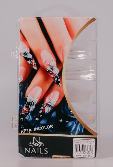 TIPS RETA INCOLOR CX100 NAILS PROFISSIONAL