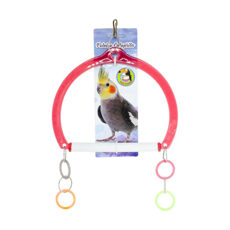 BRINQ P/PASSARO POLEIRO P/CALOPSITA BRI005 TOCO