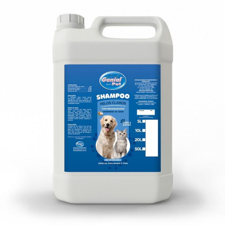 SHAMPOO GENIAL PELOS CLAROS COCO 5L