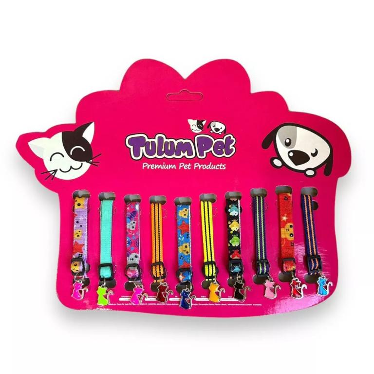 KIT COLEIRA GATO ELASTICA GATINHA