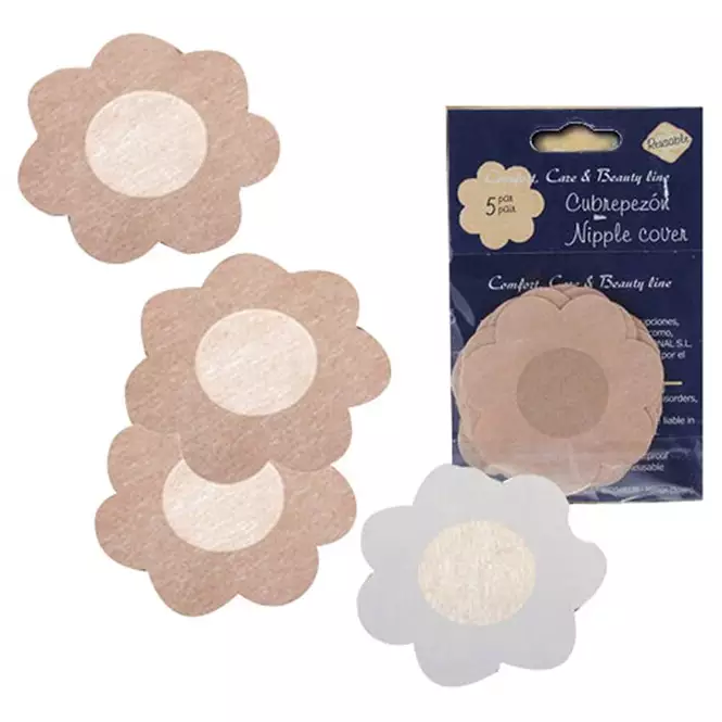 -ADESIVO P/ PROTECAO DO MAMILO C/5 PARES FLOR NIPPLE COVER