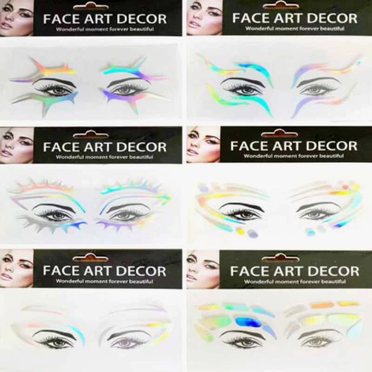 -ADESIVO P/ ROSTO PRATA/ARCO IRIS ART DECOR