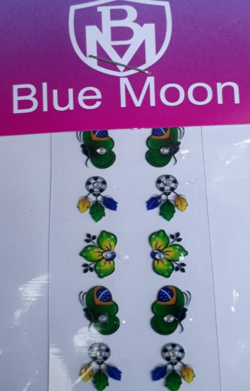 ADESIVO P/ UNHA 3D BLUE MOON