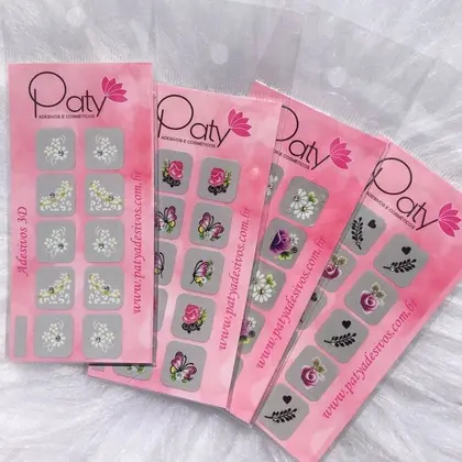 ADESIVO P/ UNHA 3D PATY