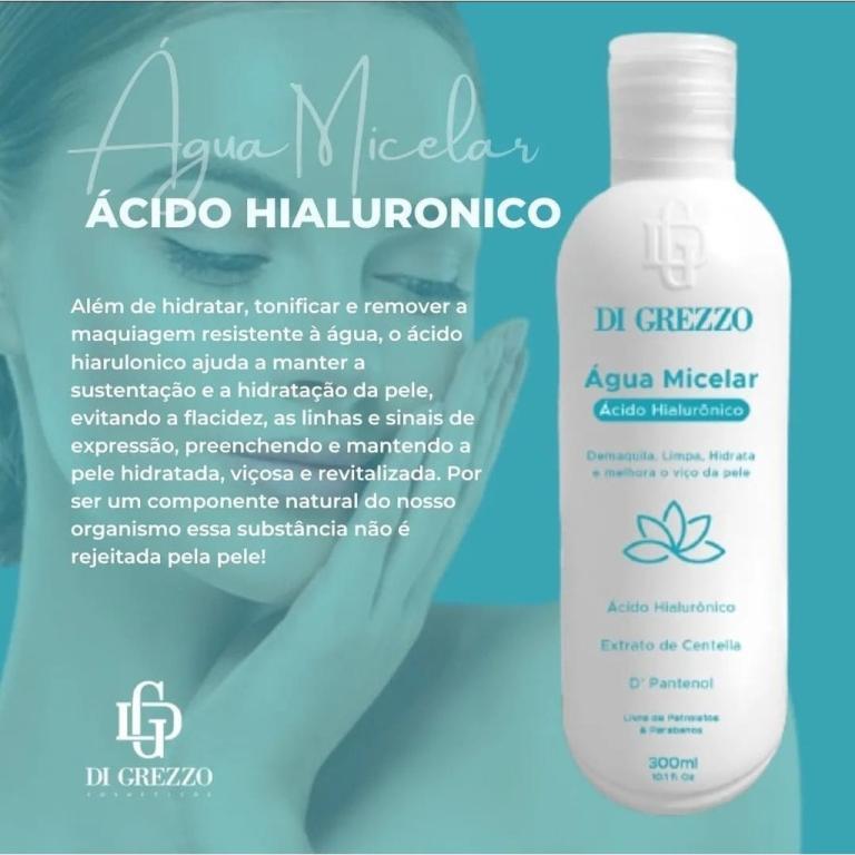 AGUA MICELAR INTELIGENTE ACIDO HIALURONICO 300ML DI GREZZO