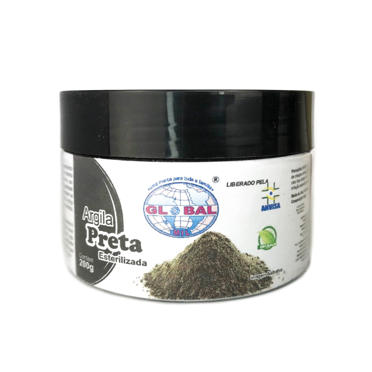 ARGILA GLOBAL 200GR PRETA