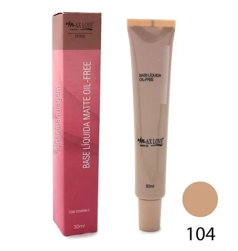 BASE LIQUIDA MATTE OIL - FREE COR 104 MAX LOVE