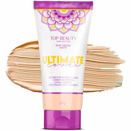 BASE LIQUIDA MATTE ULTIMATE COVER COR 1 TOP BEAUTY
