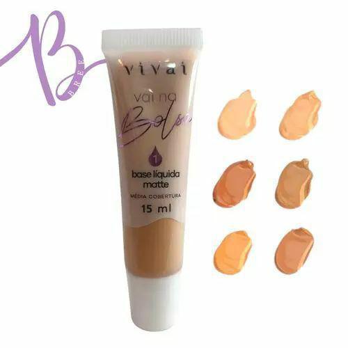 BASE LIQUIDA MATTE VAI NA BOLSA 1/2/3/4/5/6 VIVAI
