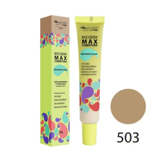 BASE LIQUIDA MAX COBERTURA COR 503 MAX LOVE