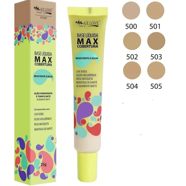 BASE LIQUIDA MAX COBERTURA COR 505 MAX LOVE