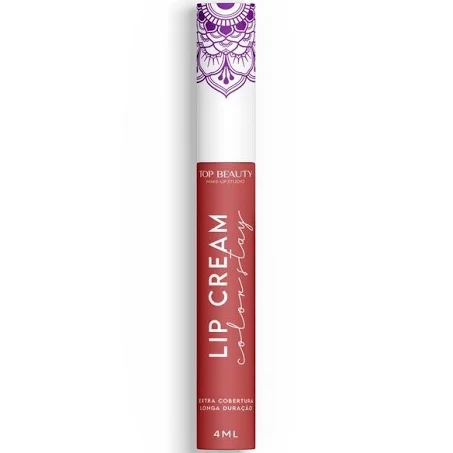 BATOM LIQUIDO MATTE LIP CREAM COR 10 TOP BEAUTY
