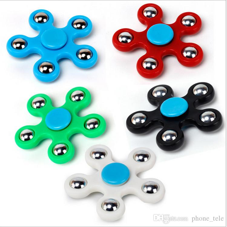 -BRINQ FIDGET SPINNER CORES 5 LADOS