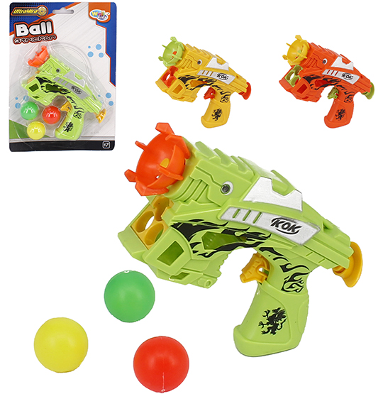 BRINQ PISTOLA LANCA SHOOT C/3 BOLAS WB4206 WELLMIX