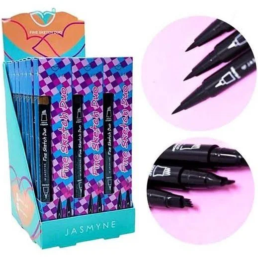 CANETA SOBRANCELHA DELINEADORA FINE SKETCH DUO A/B/C JASMYNE