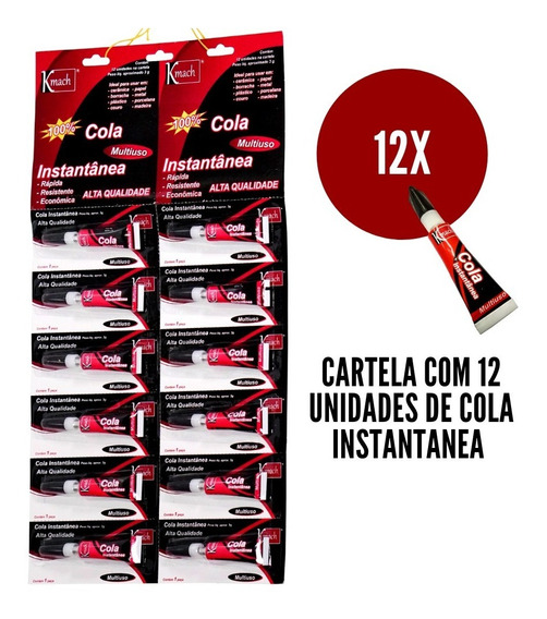 COLA INSTANTANEA MULTIUSO CART C/12 3G REF 1356 KMACH