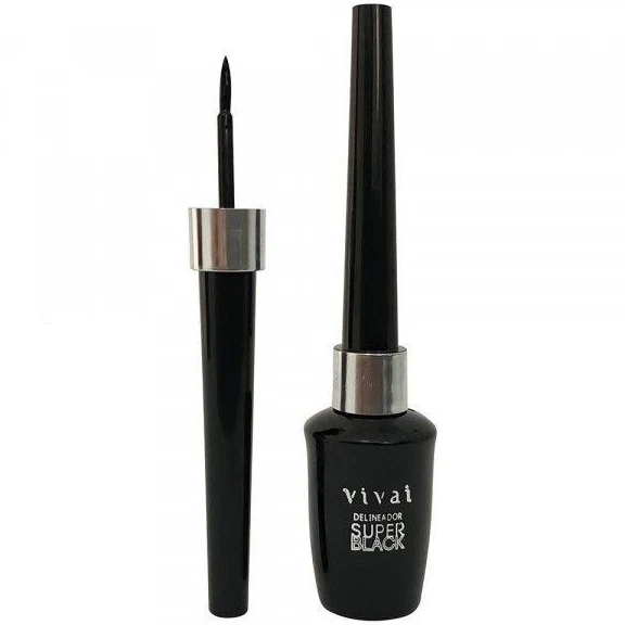 DELINEADOR LIQUIDO PRETO SUPER BLACK VIVAI