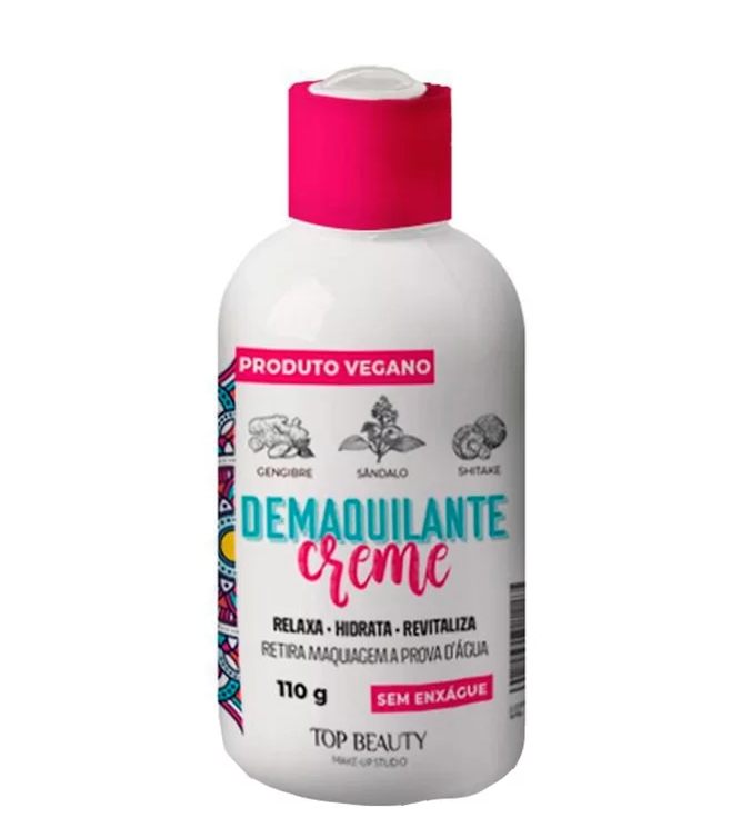 DEMAQUILANTE CREME VEGANO 130G TOP BEAUTY