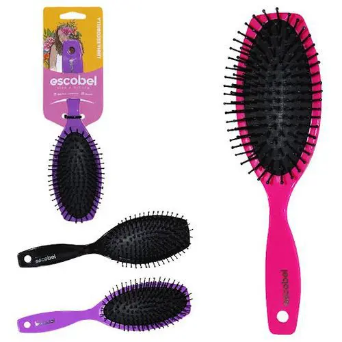 ESCOVA CABELO ALMOFADADA OVAL REF 588 ESCOBEL