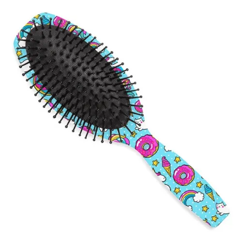 ESCOVA CABELO ALMOFADADA OVAL ESTAMPADA REF 992 ESCOBEL