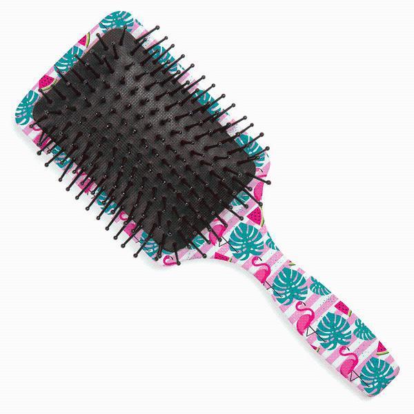 ESCOVA CABELO ALMOFADADA QUADRADA ESTAMPADA REF 984 ESCOBEL