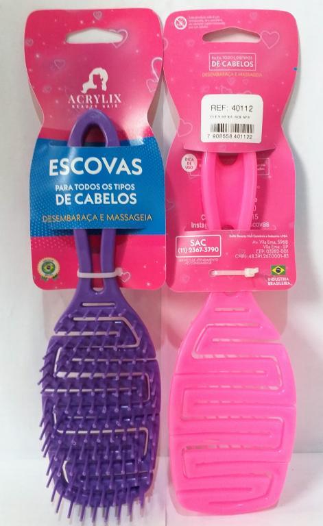 ESCOVA CABELO HEXA FLEX REF 40112 ACRYLIX