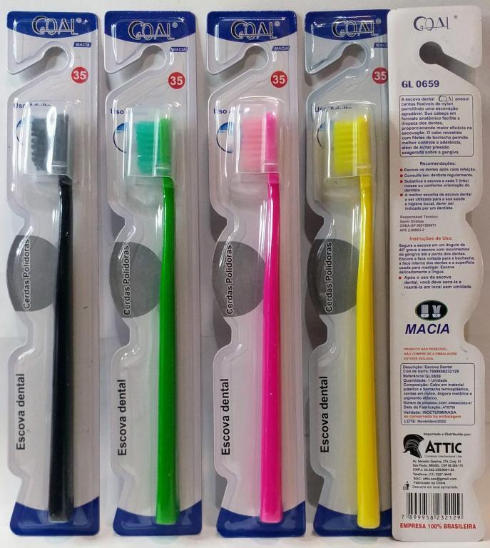 -ESCOVA DENTAL ADULTO MACIA 35 PCT C/12 GL0659 GOAL