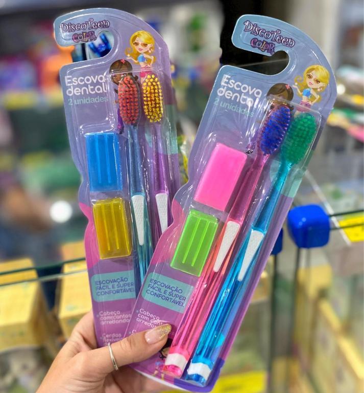 ESCOVA DENTAL INFANTIL MACIA C/2 COLOR DISCOTEEN