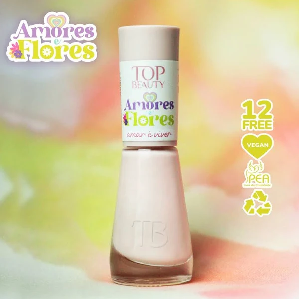 ESMALTE PREM. AMORES E FLORES AMAR E VIVER TOP BEAUTY