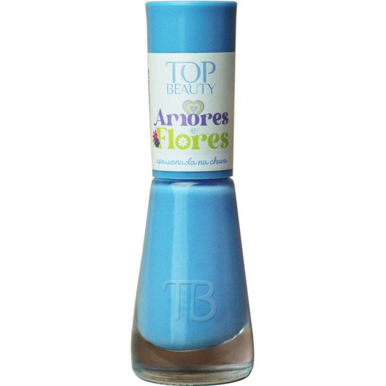 ESMALTE PREM. AMORES E FLORES APAIXONADA NA CHUVA TOP BEAUTY